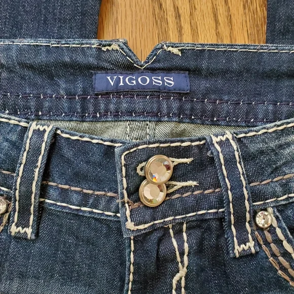 Vigoss jeans size 3/4. Length 33. New York boot cut with stretch - Picture 2 of 8